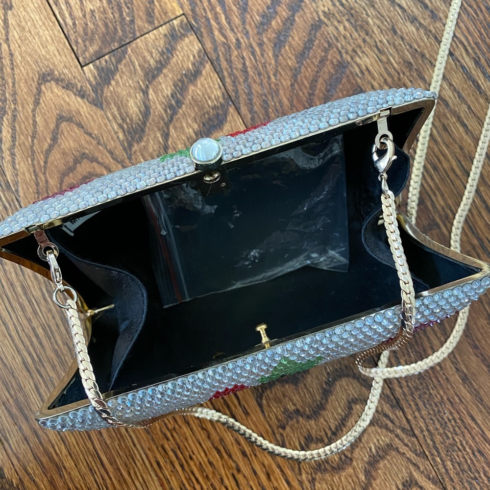Molly Moore of London crystal evening bag w/chain - Picture 5 of 6